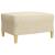 Set canapele cu taburet și perne, 4 piese, crem, textil GartenMobel Dekor