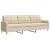 Set canapele cu taburet și perne, 4 piese, crem, textil GartenMobel Dekor