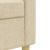 Set de canapele cu taburet, 3 piese, crem, textil GartenMobel Dekor