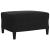 Set de canapele cu perne/rulouri, 3 piese, negru, catifea GartenMobel Dekor