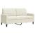 Set de canapele cu perne/rulouri, 3 piese, crem, catifea GartenMobel Dekor