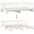 Pat de zi cu extensie și sertare fără saltea, alb, 90x200 cm GartenMobel Dekor