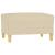 Taburet, crem, 70x55x41 cm, material textil GartenMobel Dekor