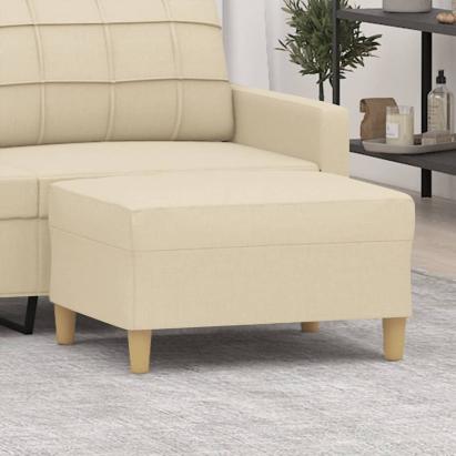 Taburet, crem, 70x55x41 cm, material textil GartenMobel Dekor
