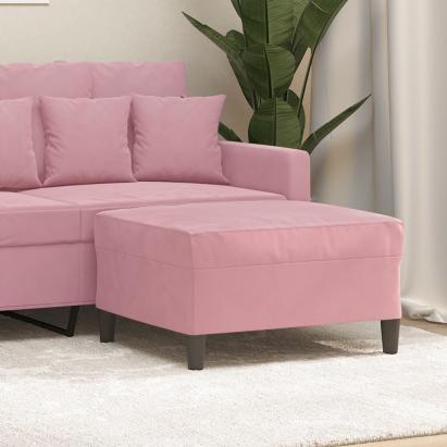 Taburet, roz, 70x55x41 cm, catifea GartenMobel Dekor