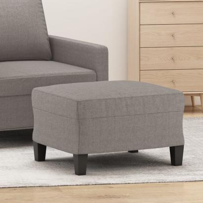 Taburet, gri taupe, 60x50x41 cm, material textil GartenMobel Dekor