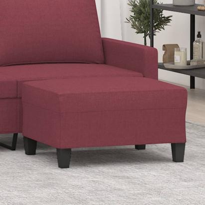 Taburet, roșu vin, 70x55x41 cm, material textil GartenMobel Dekor
