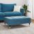Taburet, albastru, 77x55x31 cm, catifea GartenMobel Dekor