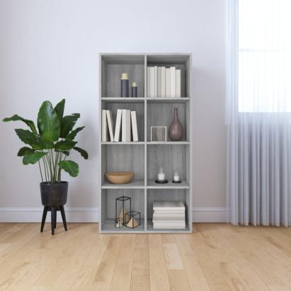 Bibliotecă/Servantă, gri sonoma, 66x30x130 cm, lemn prelucrat GartenMobel Dekor