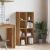 Bibliotecă, stejar artizanal, 66x30x130 cm, lemn prelucrat GartenMobel Dekor
