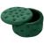 Taburet, rotund, cu spatiu depozitare, catifea, verde, max 80 kg, 55x30 cm, Alia, Akord GartenVIP DiyLine