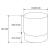 Taburet, rotund, cu spatiu depozitare, catifea, verde, max 80 kg, 39x40 cm, Golden, Akord GartenVIP DiyLine