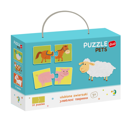 Duo Puzzle - Ferma (2 piese) PlayLearn Toys