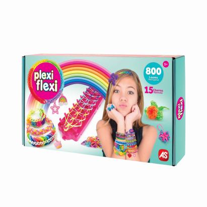 PLEXI FLEXI GHERGHEF PENTRU IMPLETIT CU 800 ELASTICE DIN CAUCIUC SI 15 ACCESORII SuperHeroes ToysZone