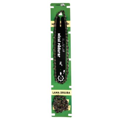 Set lama+2 lanturi Micul Padurar, 14", pas 3/8, grosime 1.3mm, 50pinteni, 25dinti FarmGarden AgroTrade