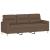 Canapea cu 3 locuri cu taburet, maro, 180 cm, material textil GartenMobel Dekor