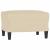 Fotoliu canapea cu taburet, crem, 60 cm, material textil GartenMobel Dekor