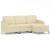 Canapea cu 3 locuri cu taburet, crem, 180 cm, material textil GartenMobel Dekor