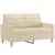 Set de canapele cu perne, 4 piese, crem, textil GartenMobel Dekor