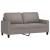 Set de canapea cu perne, 3 piese, gri taupe, material textil GartenMobel Dekor