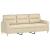 Set de canapele cu perne, 4 piese, crem, textil GartenMobel Dekor