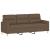 Set de canapele cu perne, 3 piese, maro, textil GartenMobel Dekor