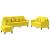 Set de canapele cu perne, 3 piese, galben deschis, textil GartenMobel Dekor