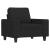 Set de canapele, 4 piese, negru, material textil GartenMobel Dekor