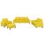 Set de canapele, 4 piese, galben deschis, textil GartenMobel Dekor