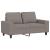 Set de canapele, 3 piese, gri taupe, textil GartenMobel Dekor