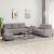 Set de canapele, 3 piese, gri taupe, textil GartenMobel Dekor