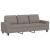Set de canapele, 3 piese, gri taupe, textil GartenMobel Dekor