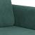 Set canapea cu perne, 3 piese, verde închis, catifea GartenMobel Dekor