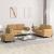 Set de canapele cu perne, 3 piese, maro, catifea GartenMobel Dekor