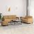 Set de canapele, 3 piese, maro, catifea GartenMobel Dekor