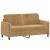 Set de canapele, 3 piese, maro, catifea GartenMobel Dekor