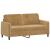 Set de canapele cu perne, 3 piese, maro, catifea GartenMobel Dekor