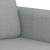 Set de canapele cu perne, 3 piese, gri deschis, textil GartenMobel Dekor