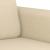 Set de canapele cu perne, 3 piese, crem, textil GartenMobel Dekor