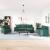 Set canapele cu perne/rulouri, 4 piese, verde închis, catifea GartenMobel Dekor