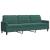 Set canapele cu perne/rulouri, 3 piese, verde închis, catifea GartenMobel Dekor