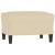 Taburet, crem, 60x50x41 cm, material textil GartenMobel Dekor