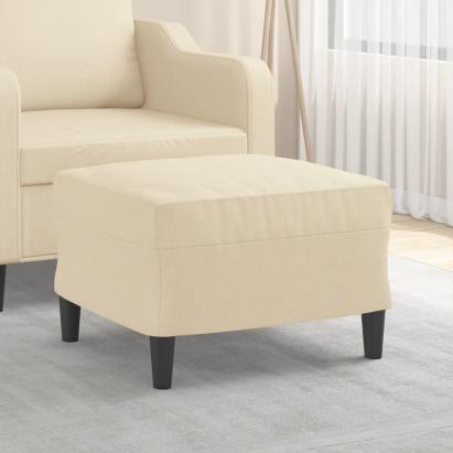 Taburet, crem, 60x50x41 cm, material textil GartenMobel Dekor