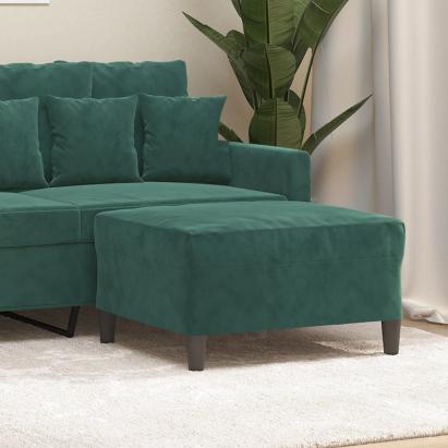 Taburet, verde închis, 70x55x41 cm, catifea GartenMobel Dekor