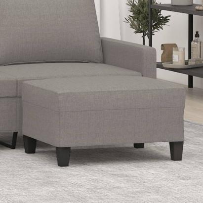 Taburet, gri taupe, 70x55x41 cm, material textil GartenMobel Dekor