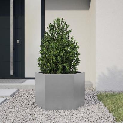 Jardinieră de grădină 69x60x45 cm oțel galvanizat hexagonal GartenMobel Dekor