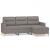 Canapea cu 3 locuri și taburet, taupe, 180 cm, material textil GartenMobel Dekor