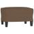 Fotoliu canapea cu taburet, maro, 60 cm, material textil GartenMobel Dekor