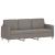Canapea cu 3 locuri și taburet, taupe, 180 cm, material textil GartenMobel Dekor