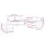 Set de canapele cu perne, 3 piese, albastru, catifea GartenMobel Dekor